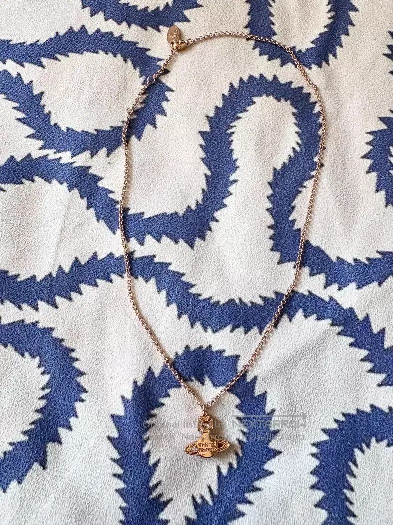 Vivienne Westwood Vivienne Westwood Purple Red Braided Saturn Necklace Size ONE SIZE - 5 Thumbnail