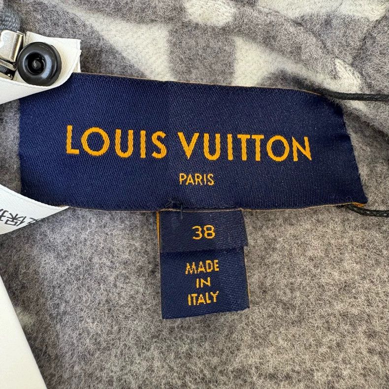 Louis Vuitton Louis Vuitton 21fw Half Zip Full Logo Patchwork Hooded She Size XS / US 0-2 / IT 36-38 - 7 Thumbnail