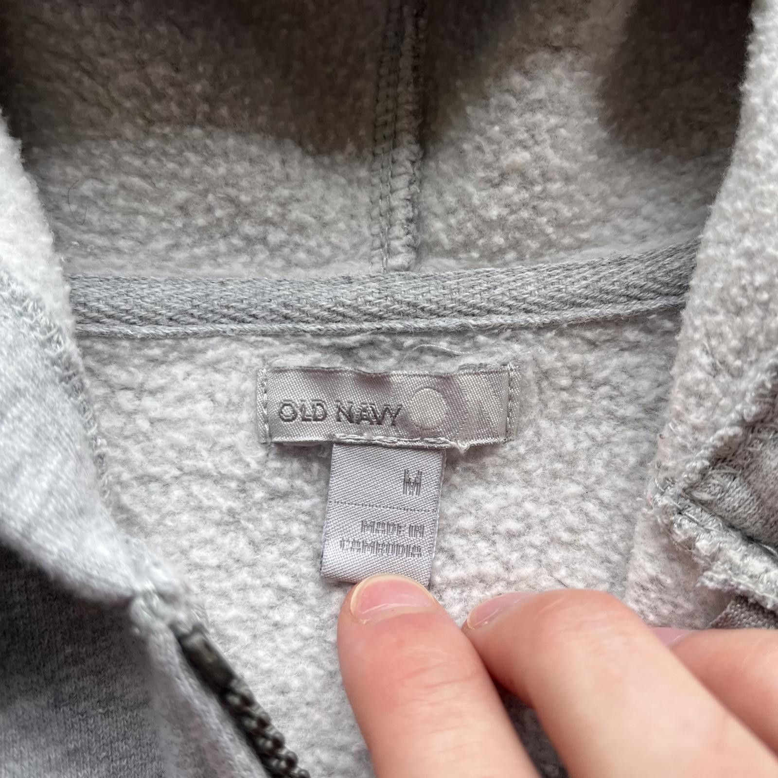 Old Navy × Vintage Vintage Y2K Gray Pink Old Navy Full Zip Grunge Hoodie Size M / US 6-8 / IT 42-44 - 3 Thumbnail