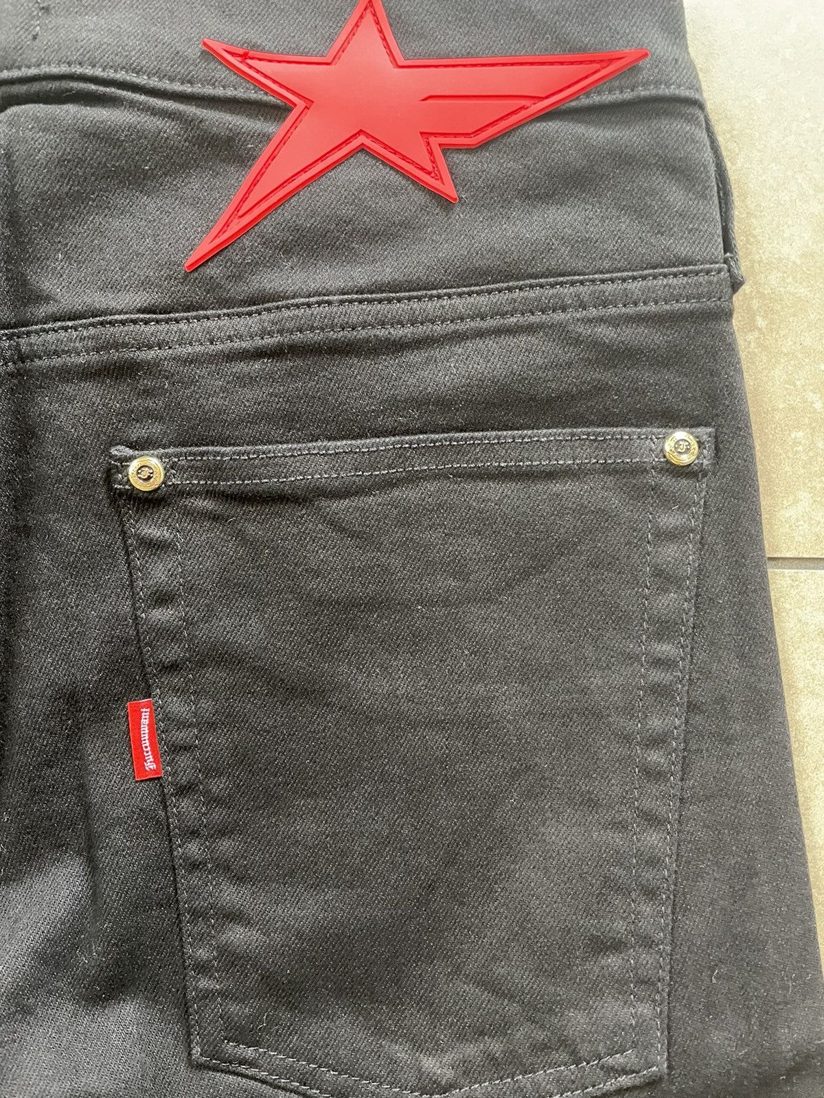 Hysteric Glamour fuccuuwant rhinestone star denim jeans slim Size US 32 / EU 48 - 3 Thumbnail