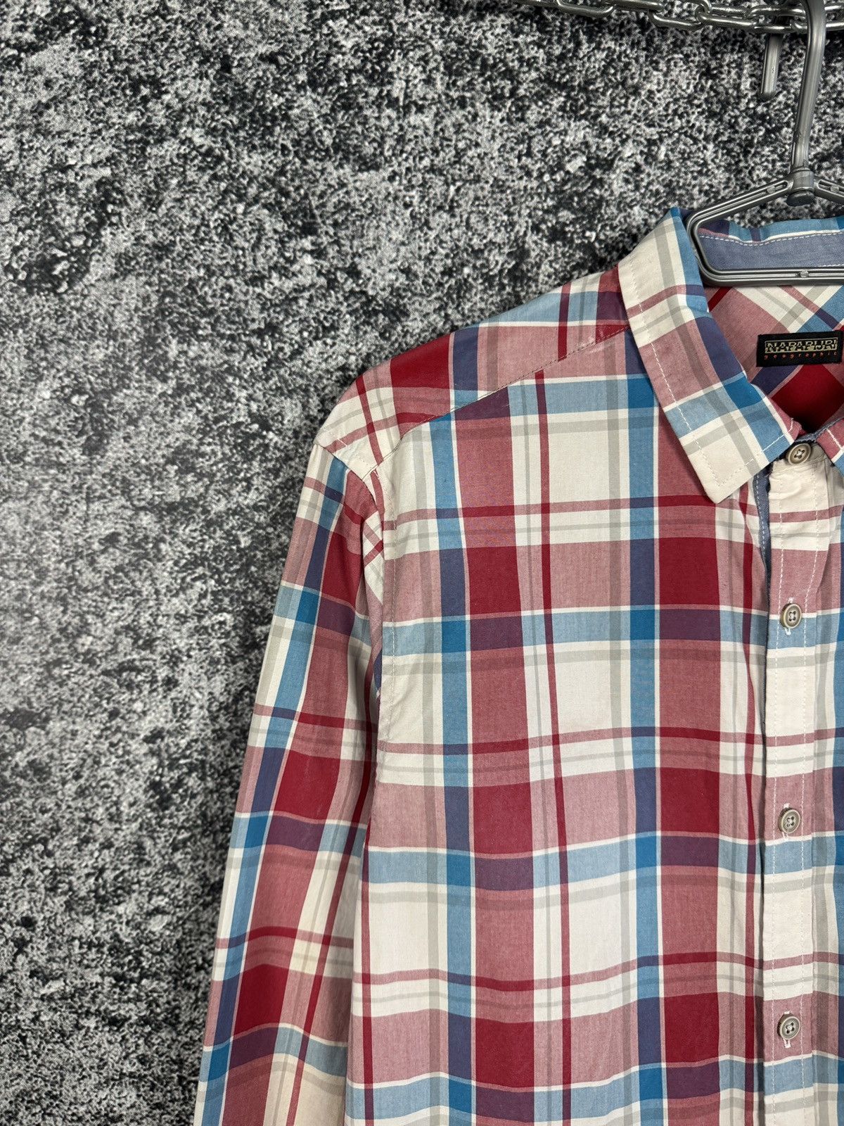 Napapijri Napapijri Long Sleeve Plaid Shirt Button Up Outdoor Size L Size US L / EU 52-54 / 3 - 3 Thumbnail