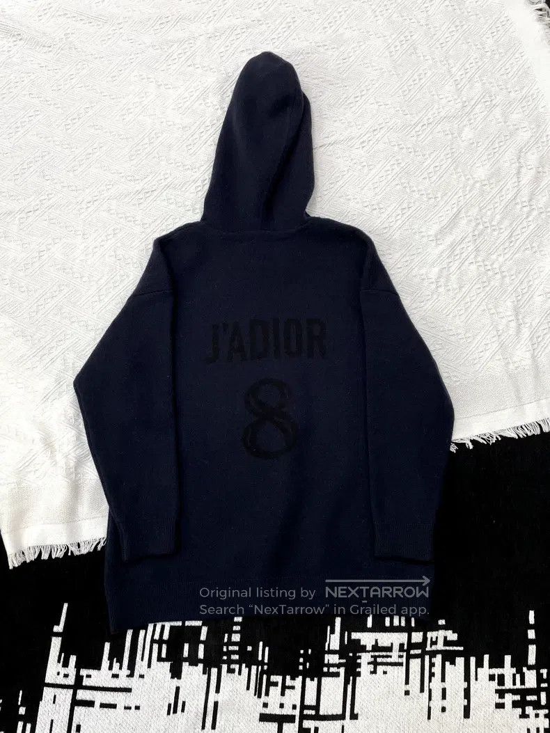 Dior Dior Dark blue back 8-character letter hooded sweatshirt Size XS / US 0-2 / IT 36-38 - 2 Thumbnail