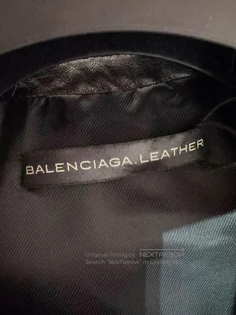 Balenciaga Balenciaga Motorcycle Leather Jacket Size XXS / US 00 / IT 34 - 3 Thumbnail