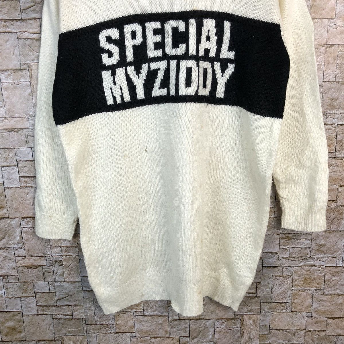 Homespun Knitwear × Japanese Brand Ziddy White Knitwear vintage #A416 Size M / US 6-8 / IT 42-44 - 3 Thumbnail