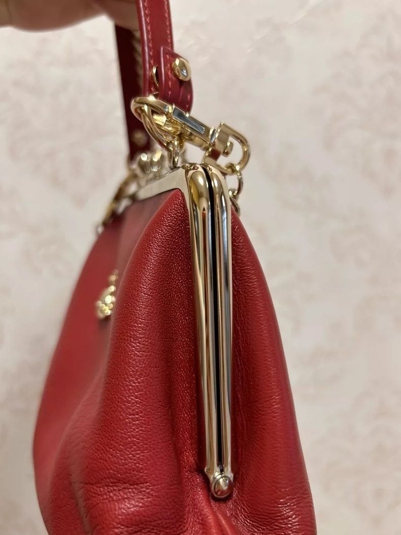 Vivienne Westwood Vivienne Westwood size os Classic red gold buckskin purse Size ONE SIZE - 5 Thumbnail