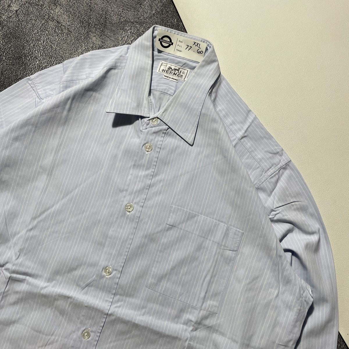 Hermes Vintage Hermes Pocket Shirts Size US XXL / EU 58 / 5 - 3 Thumbnail