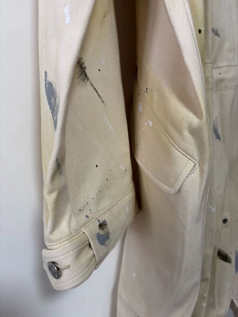 Helmut Lang HELMUT LANG Make an old white painter's coat with ink Size US L / EU 52-54 / 3 - 4 Thumbnail