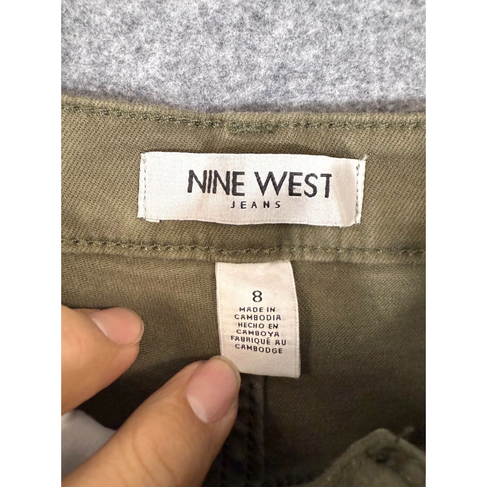 Nine West Nine West Wide Leg Pants Womens 8 Kalamata Green Comfort Stretch Trousers NWT Pants Size 30" / US 8 / IT 44 - 7 Thumbnail