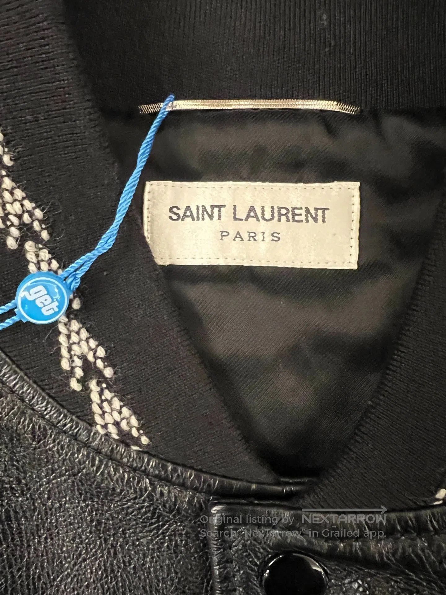 Saint Laurent Paris Saint Laurent Black Red Leather Jacket. Size US M / EU 48-50 / 2 - 6 Thumbnail