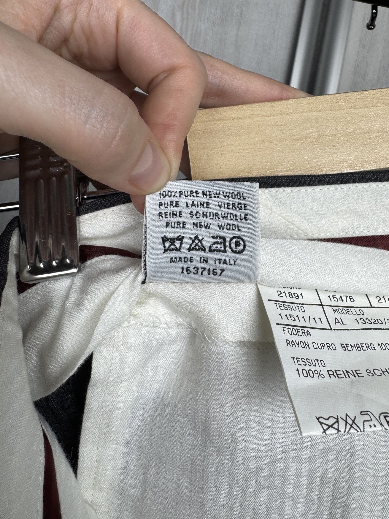 Canali Canali grey striped pure wool 3 buttons classic suit size 50 Size 40R - 23 Thumbnail