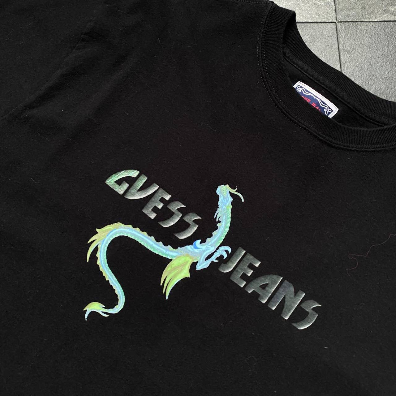 Guess × Vintage Vintage big logo rare guess jeans tee shirt Size US L / EU 52-54 / 3 - 2 Thumbnail