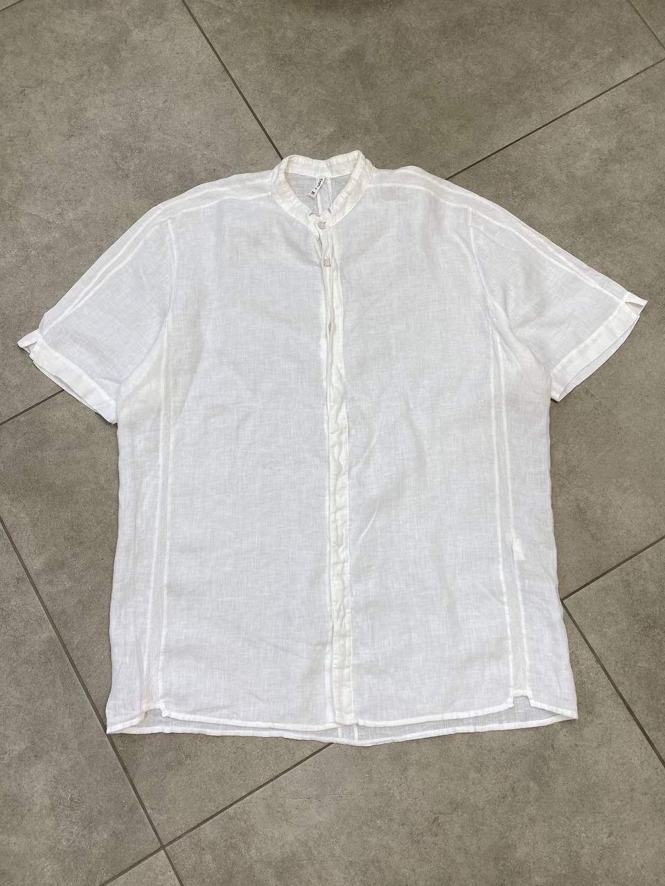Transit Transit Avant-Garde Linen Buttons Short Sleeve Shirt Size US XL / EU 56 / 4 - 1 Thumbnail