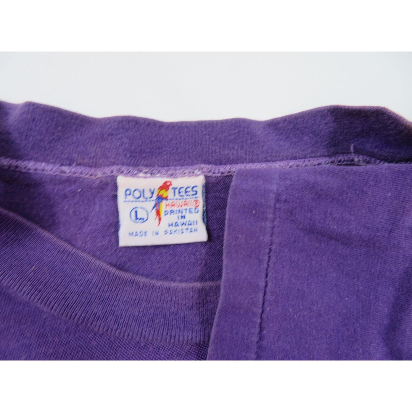 Other Maui Hawaii Sea Shell T-shirt, Poly Tees, Purple Sz M 1980s Size US M / EU 48-50 / 2 - 5 Thumbnail