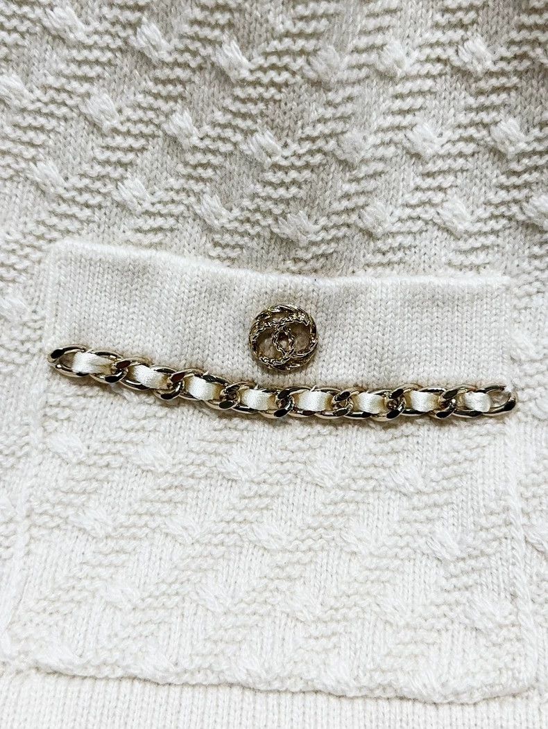Chanel Chanel 23B autumn and winter preview white leather chain r Size S / US 4 / IT 40 - 3 Thumbnail