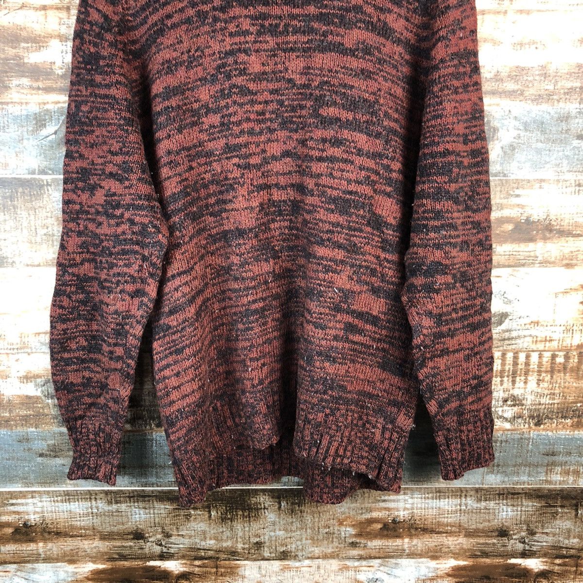 Homespun Knitwear × Japanese Brand Japanese Brand Turtle Neck Orange Knitwear #A2495 Size M / US 6-8 / IT 42-44 - 13 Thumbnail