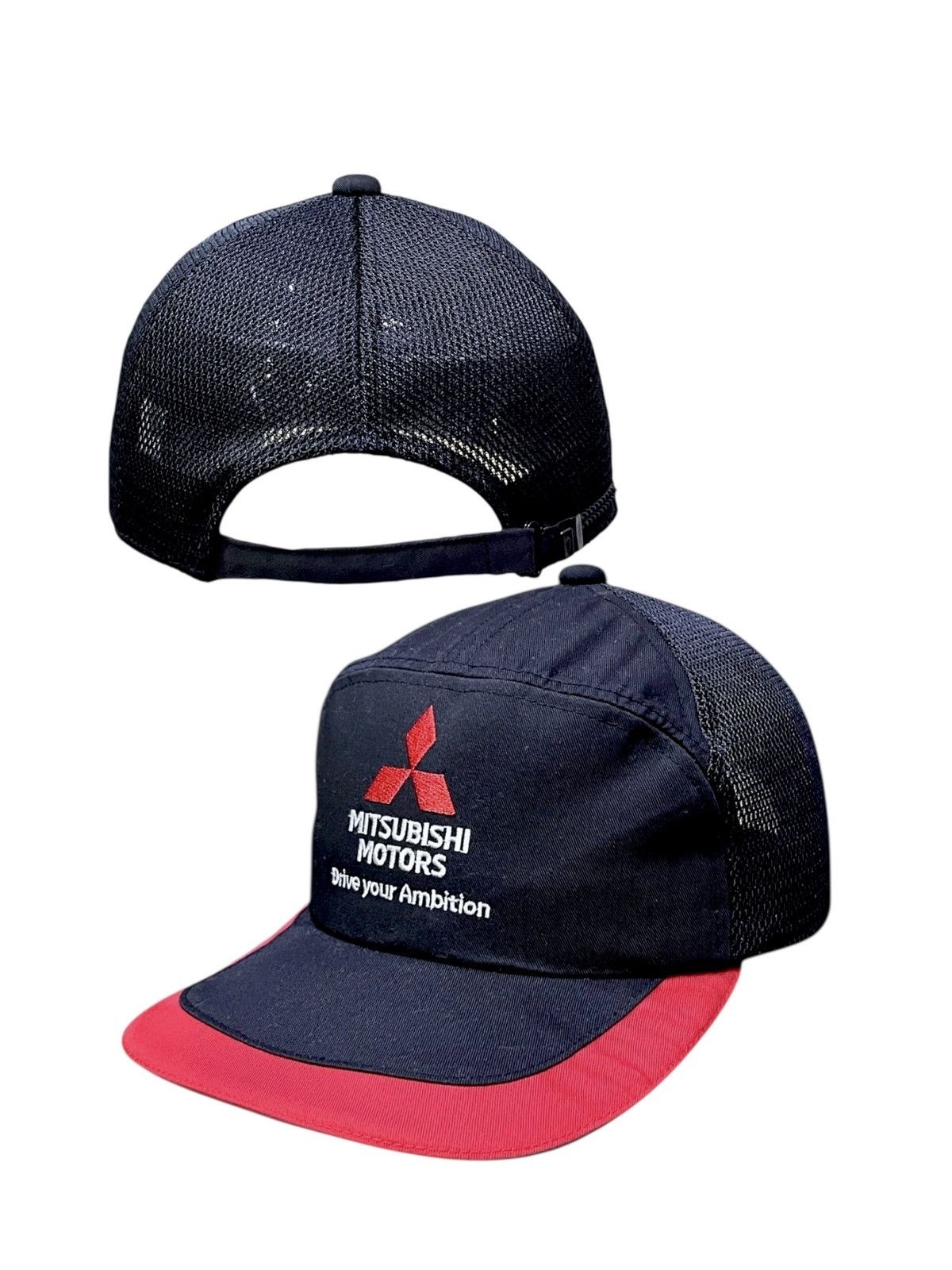 Racer Worldwide Mitsubishi Motors Japan Trucker Hat Rare Vintage Worker Size ONE SIZE - 6 Thumbnail