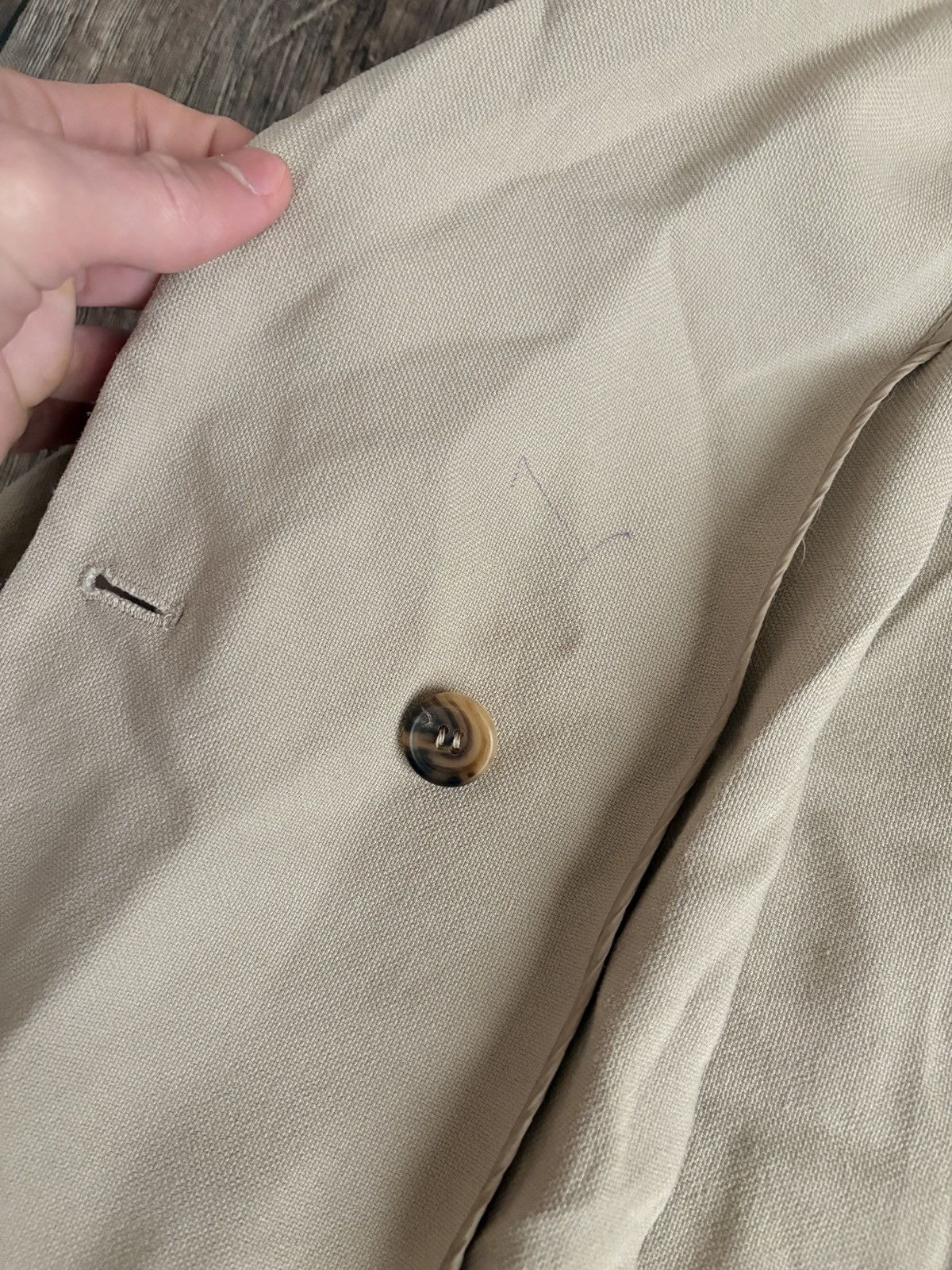Prada Vintage PRADA Double-Breasted Women’s Trench Coat Jacket Size XL / US 12-14 / IT 48-50 - 10 Thumbnail