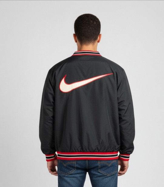Nike Vintage 90s Nike Swoosh Jacket Size US XL / EU 56 / 4 - 2 Thumbnail