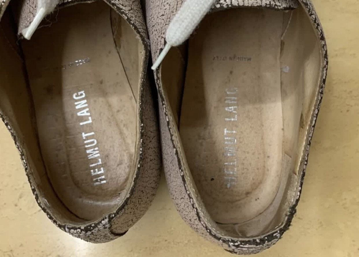 Helmut Lang Helmut Lang vintage cracked leather shoes Helmut Lang's era Size US 5.5 / IT 35.5 - 3 Thumbnail
