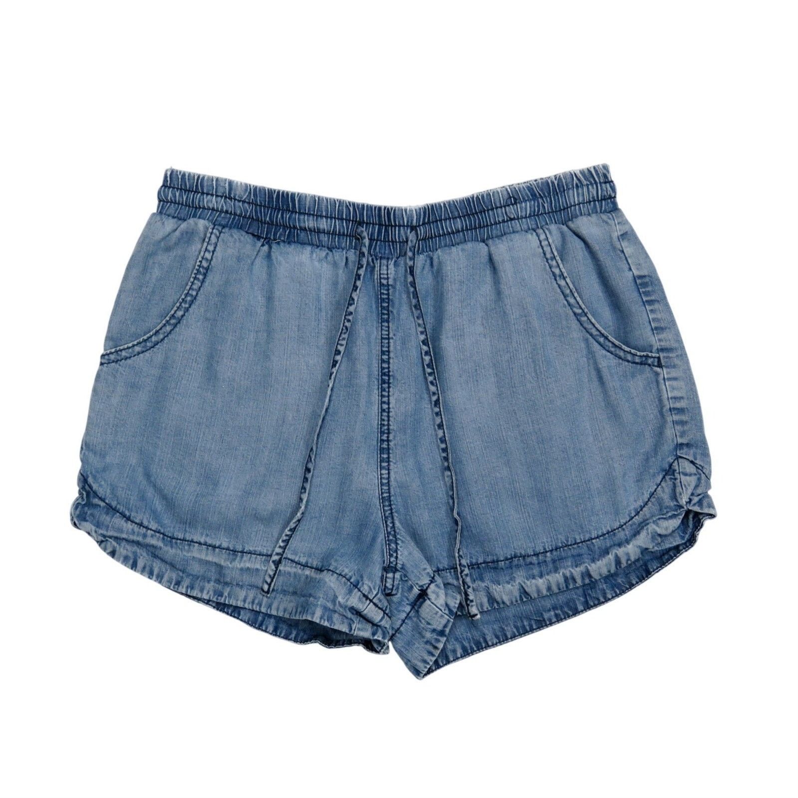 Target Basics Universal Thread Blue Denim Pull-On Drawstring Shorts Small Size 27" / US 4 / IT 40 - 2 Thumbnail
