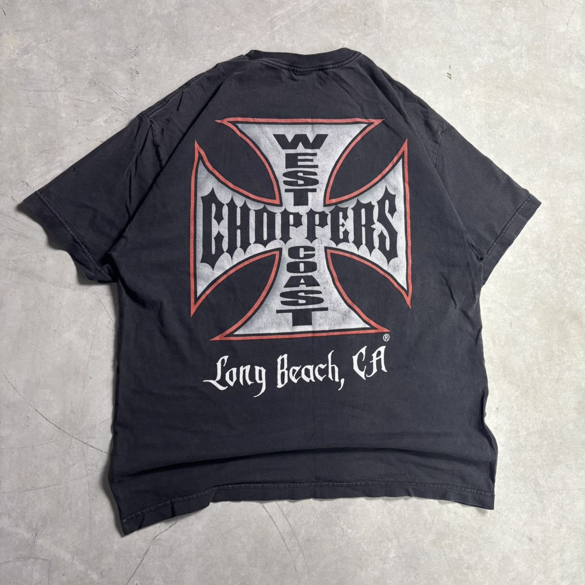 Vintage × West Coast Choppers West coast chopper Big logo faded t