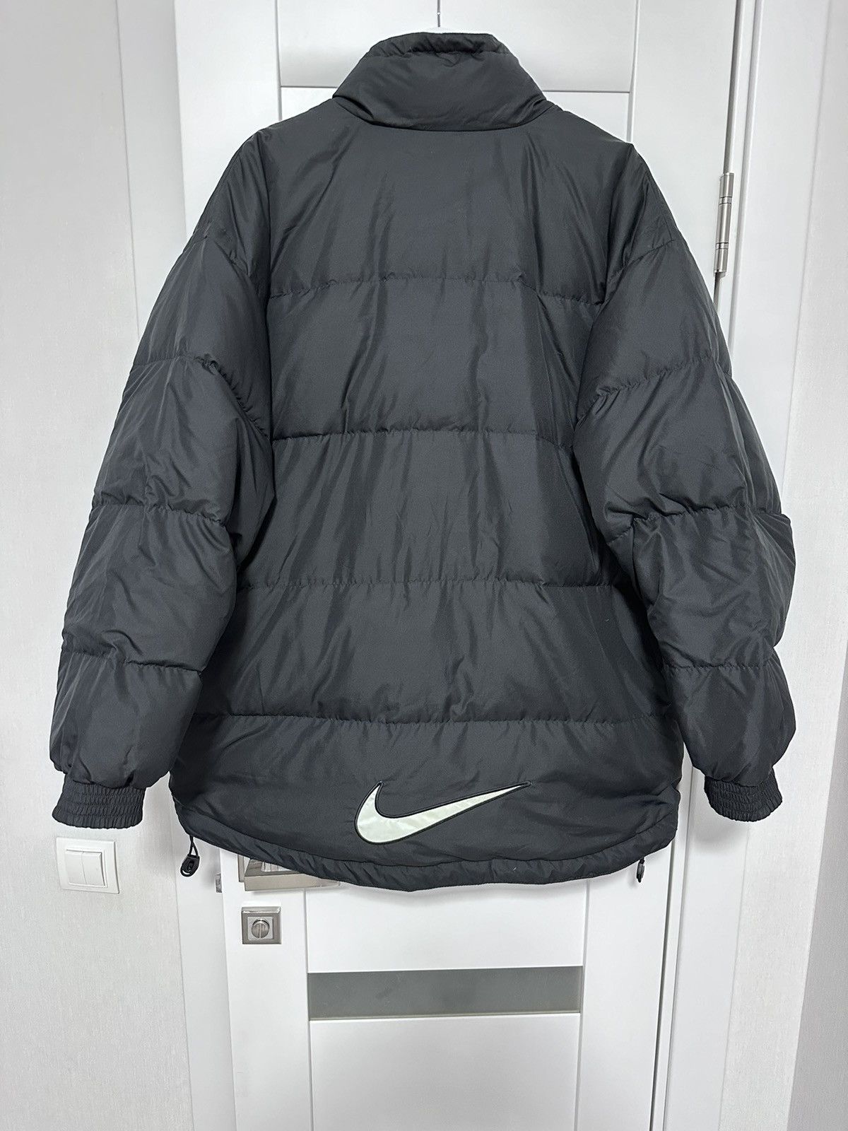 Nike × Vintage Nike Puffer Jacket Duck Down Fill 1990s Vintage Big Logo Size US XL / EU 56 / 4 - 1 Thumbnail