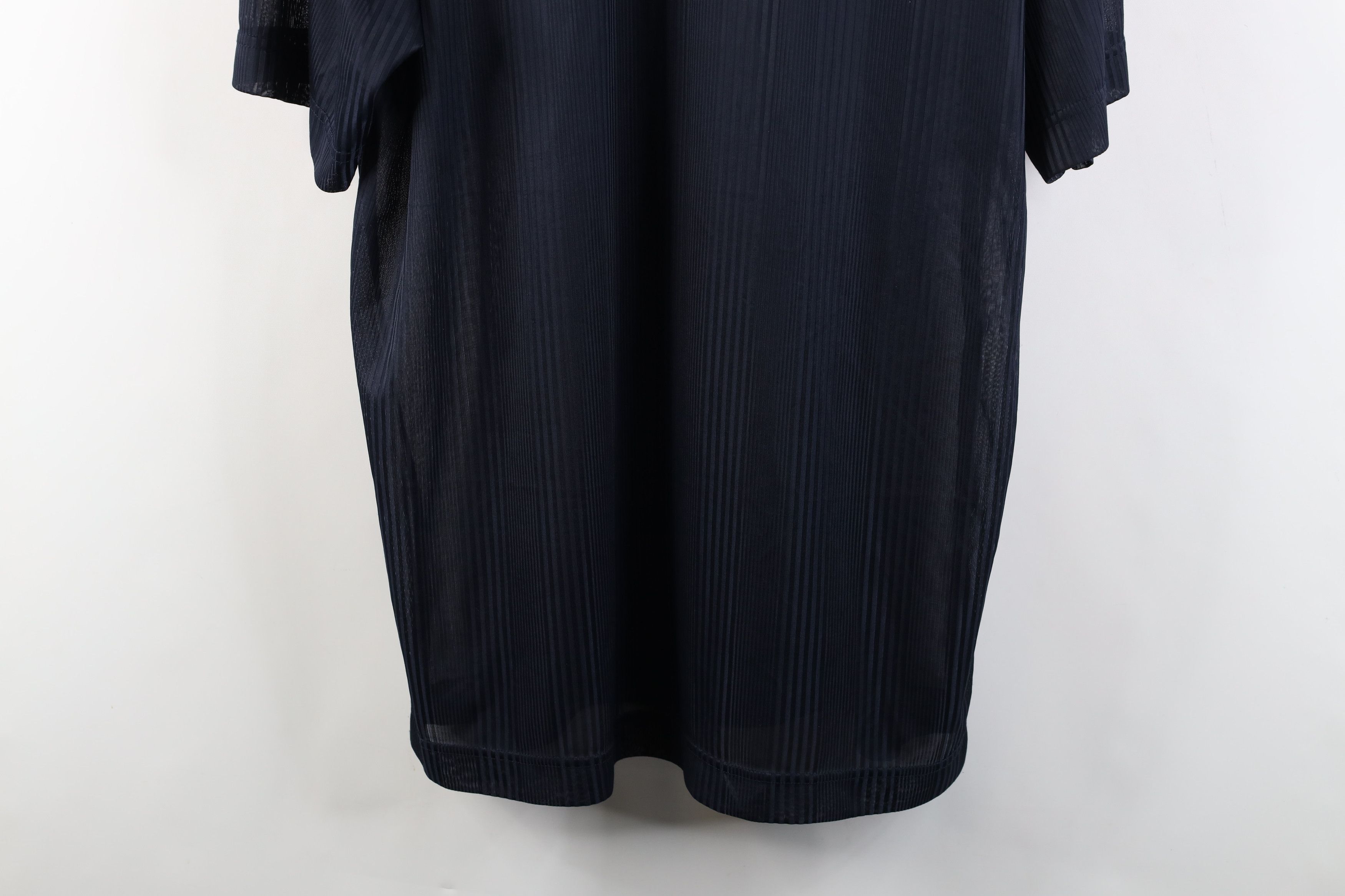 Southpole Vintage 90s Y2K Southpole Sheer Knit T-Shirt Navy Blue Size US M / EU 48-50 / 2 - 3 Thumbnail