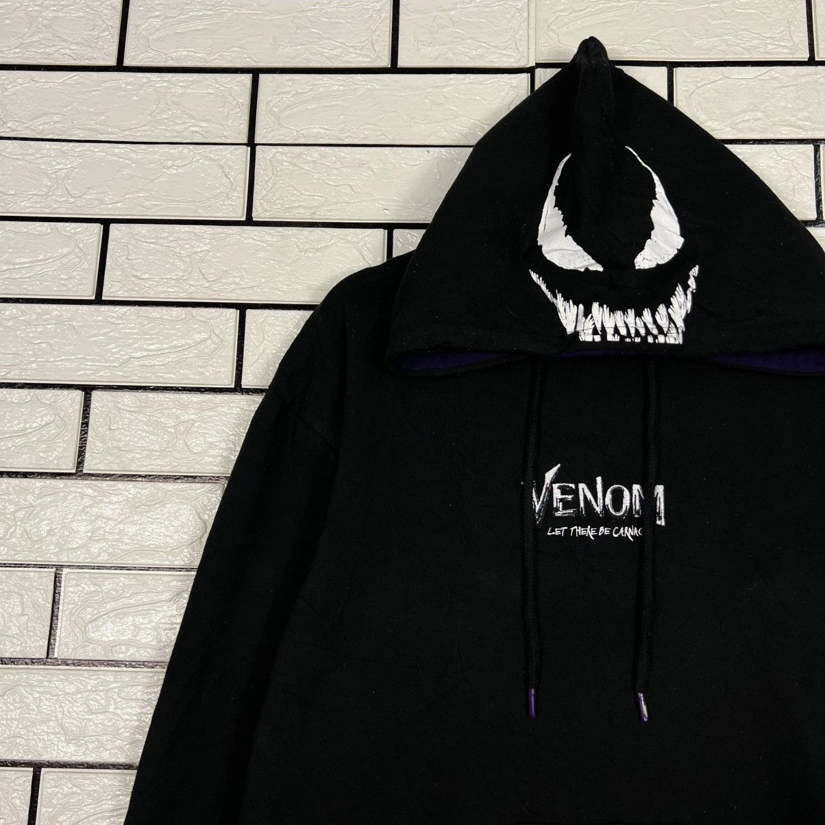 Marvel Comics MARVEL VENOM Pullover Hoodie Sweatshirt #4306-C195 Size US L / EU 52-54 / 3 - 3 Thumbnail
