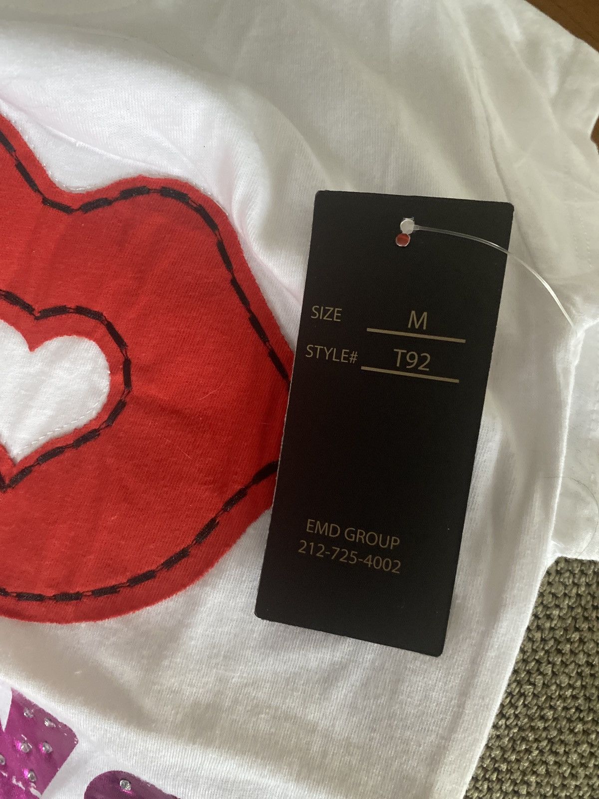 Other EMBELLISHED “I LOVE BOYS” FITTED GRAPHIC TSHIRT SHIRT SIZE M Size M / US 6-8 / IT 42-44 - 7 Thumbnail