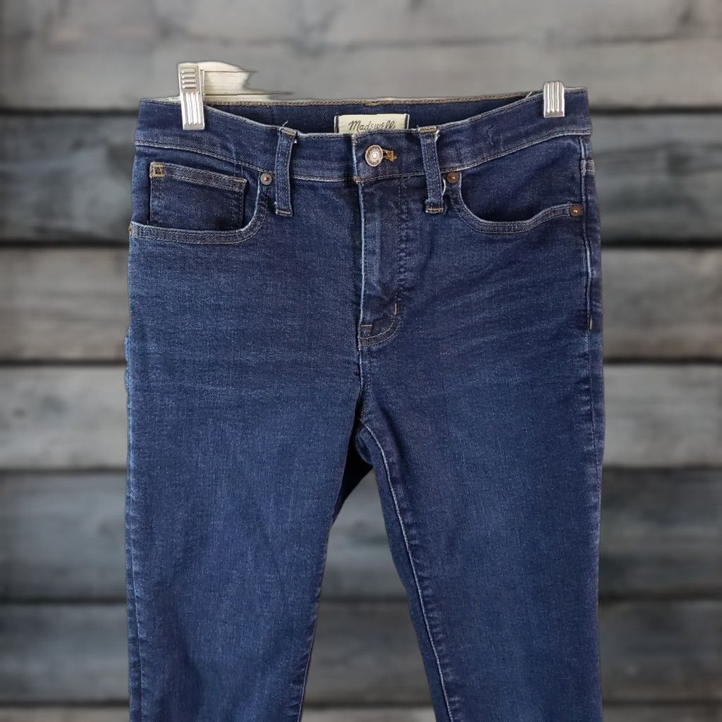 Madewell Madewell Womens Jeans 9" Mid Rise Skinny Jeans Sz 27 Blue Medium Wash Denim Cotton Blend Regular Inseam 28" Boys Girls Mens Womens Size 27" / US 4 / IT 40 - 1 Thumbnail