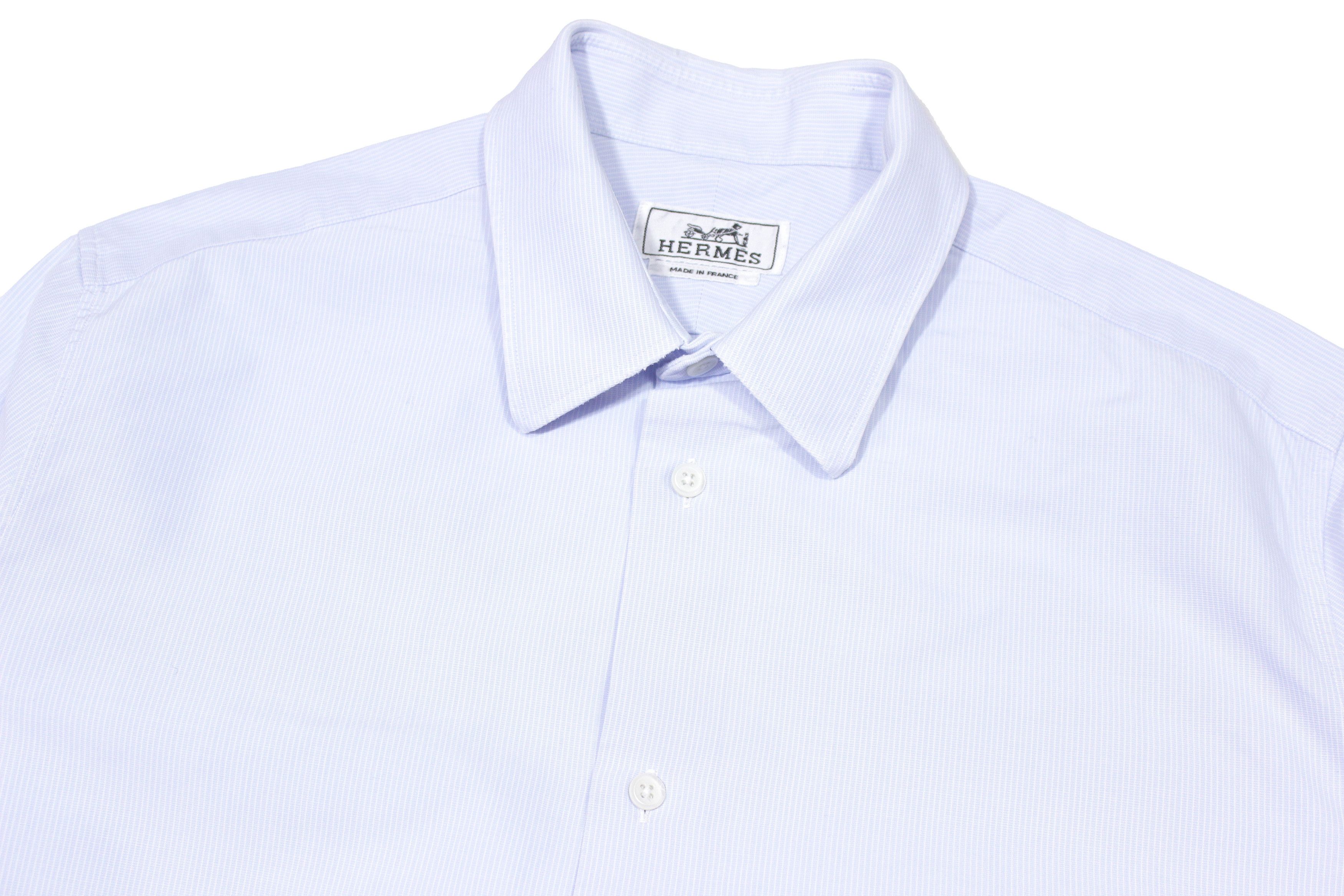 Hermes Striped Dress Shirt 40 Size Size US M / EU 48-50 / 2 - 3 Thumbnail