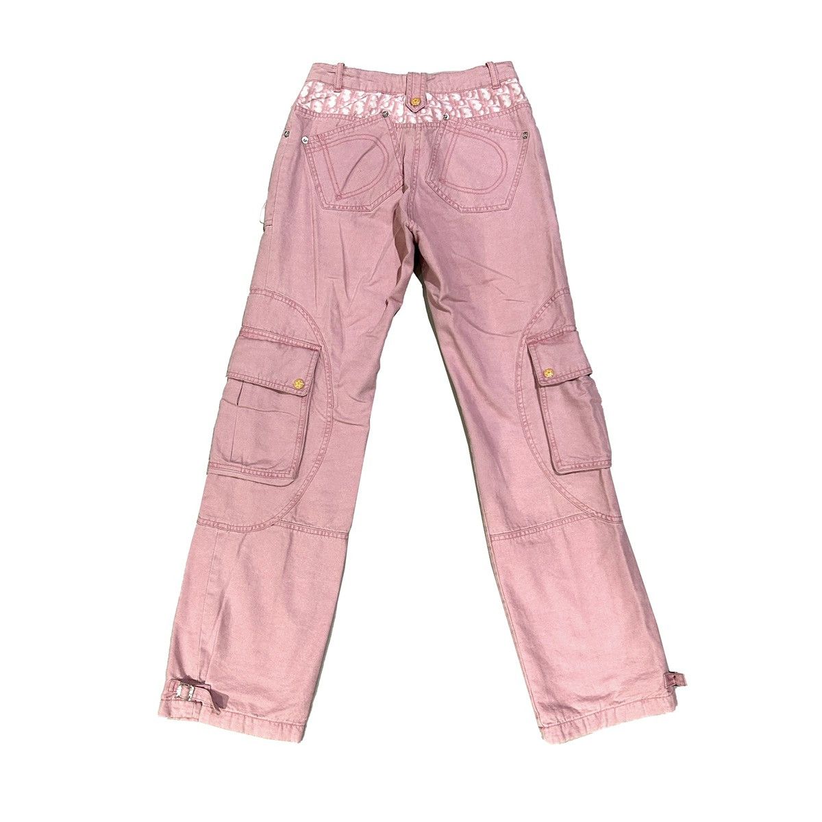 Dior Christian Dior by John Galliano pink monogram cargo trousers Size 26" / US 2 / IT 38 - 2 Thumbnail