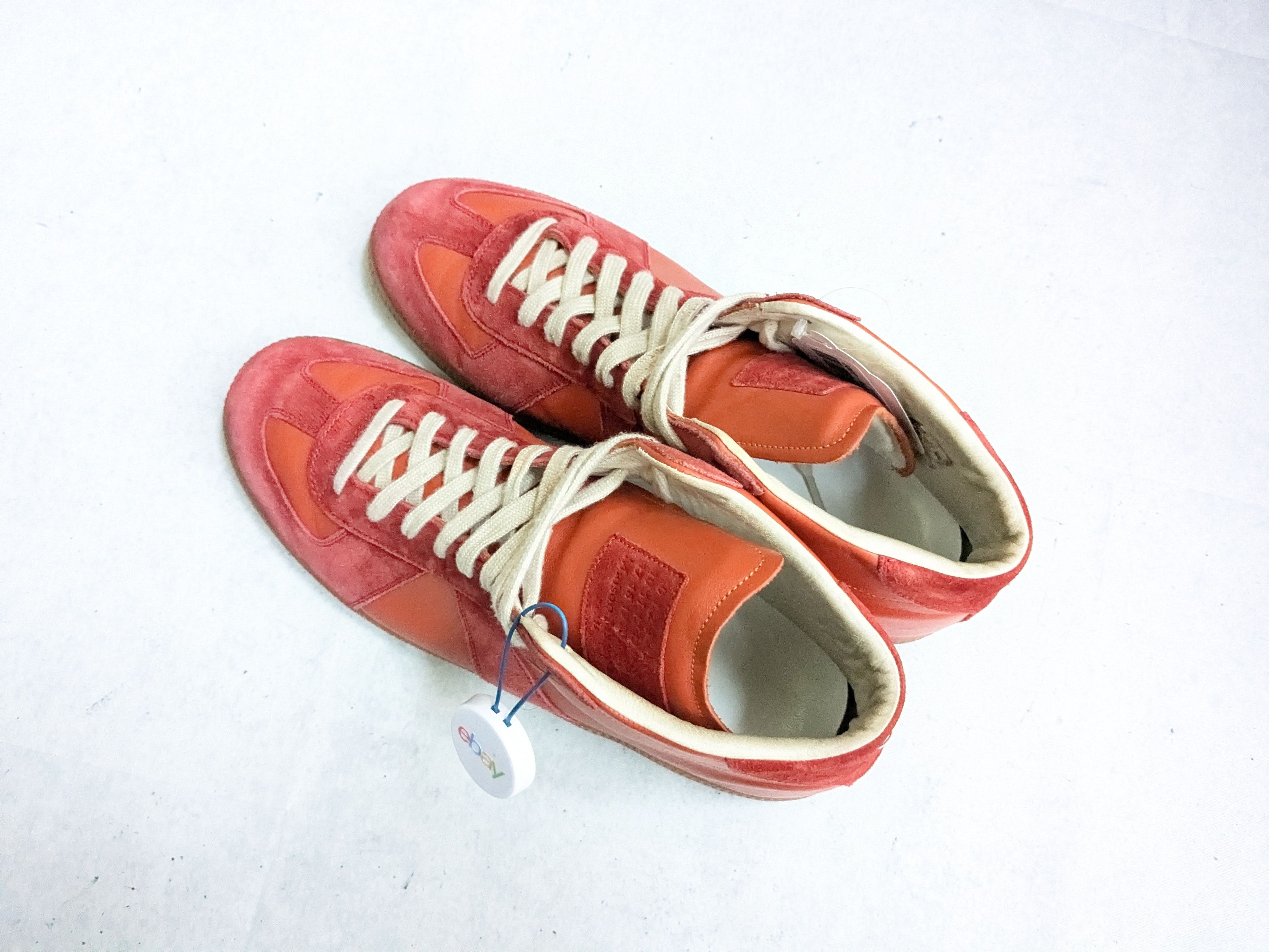 Maison Margiela Maison Margiela Replica GAT Red Orange 11 44 High Tops Size US 11 / EU 44 - 14 Thumbnail