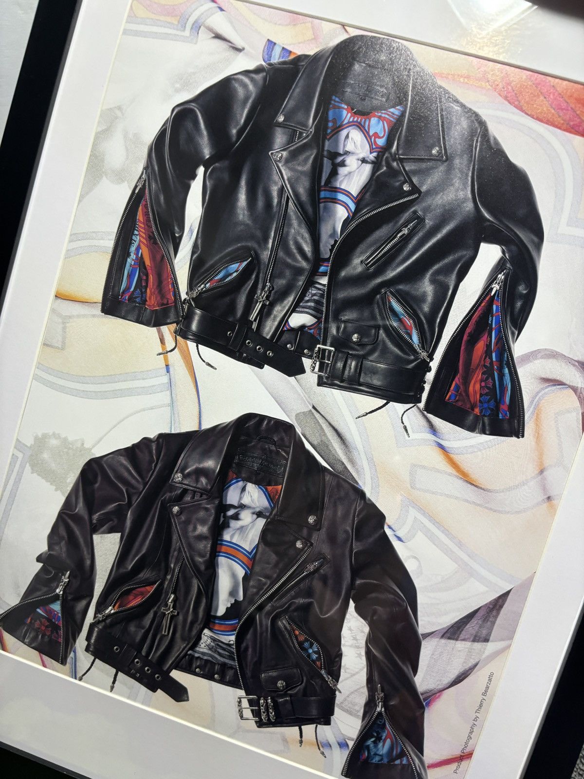 Chrome Hearts *Chrome Hearts* ‘Thierry Leather Jkt’ Framed Poster Size ONE SIZE - 4 Thumbnail