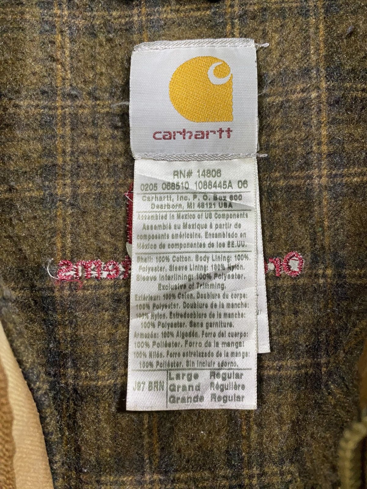 Carhartt SOLD OUT Vintage Carhartt Detroit Jacket J97 BRN Size US L / EU 52-54 / 3 - 4 Thumbnail