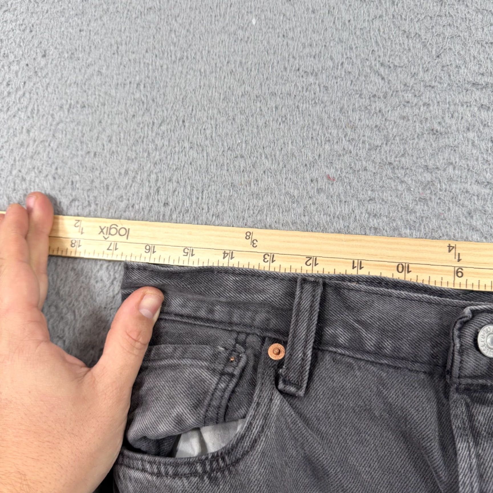 Levi's Levi's 501 Jeans Men 34x34 Gray High Rise Straight Leg Button Fly Denim Pants 93 501 Size US 34 / EU 50 - 5 Thumbnail
