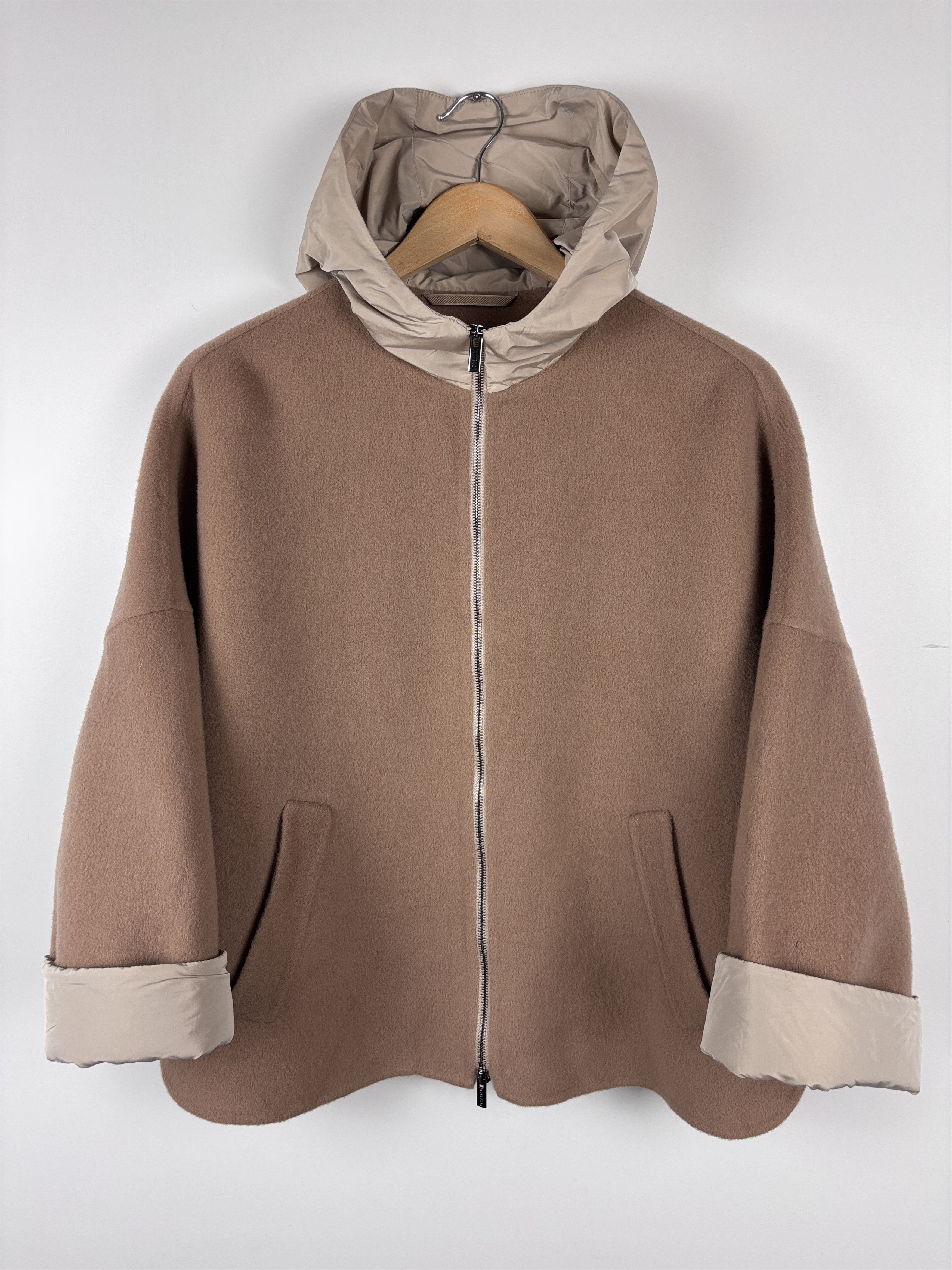 Peserico Womens Peserico Wool Cashmere Jacket Coat Brown Size 40 Size S / US 4 / IT 40 - 1 Thumbnail