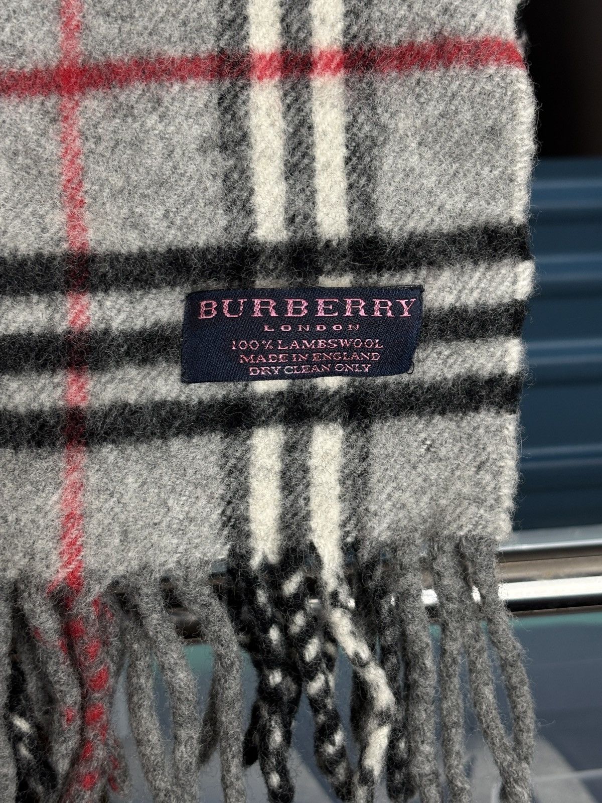 Burberry Burberry Vintage Grey Nova Check Scarf Size ONE SIZE - 4 Thumbnail