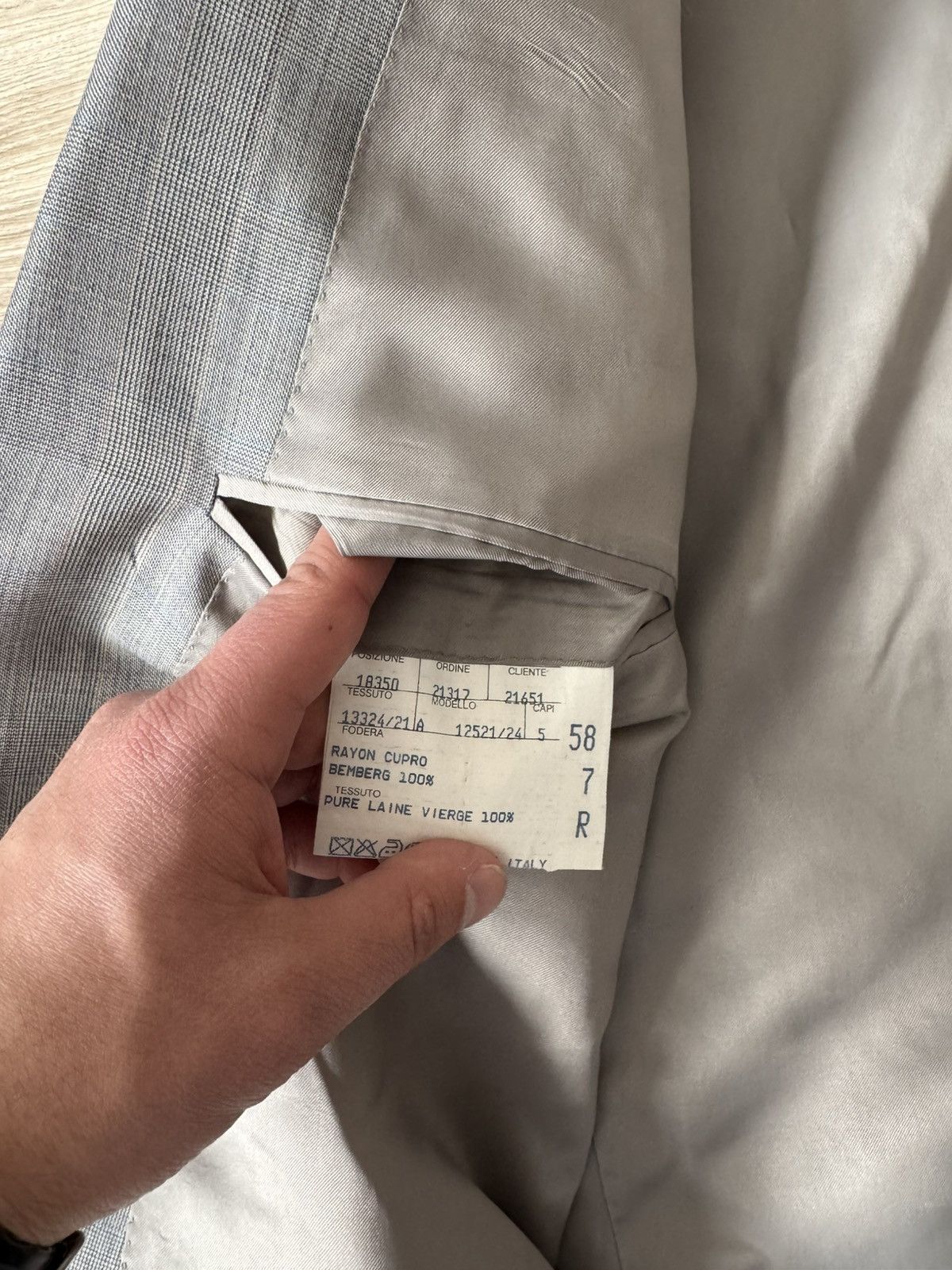 Canali Canali Gray Wool Double Breast Blazer Size 54R - 10 Thumbnail