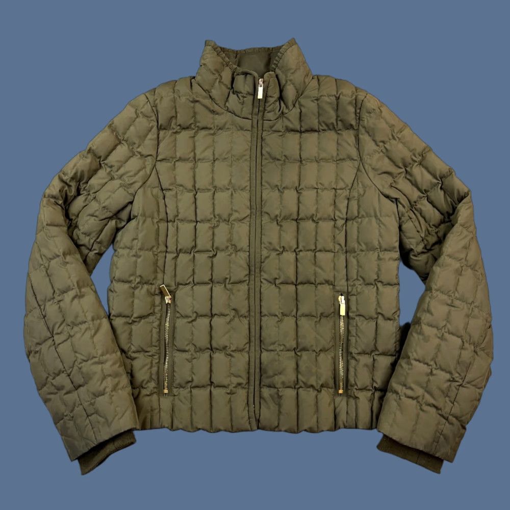 J.Crew J.CREW Jacket Women's Small Olive Green Goose Down Quilted Puffer Outdoor Casual (Vintage: No) Size S / US 4 / IT 40 - 1 Thumbnail