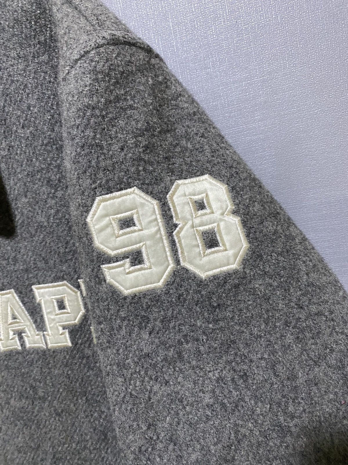 Bape Vintage 90's Bape 'Busyworks' Melton Wool Jacket Size US M / EU 48-50 / 2 - 3 Thumbnail