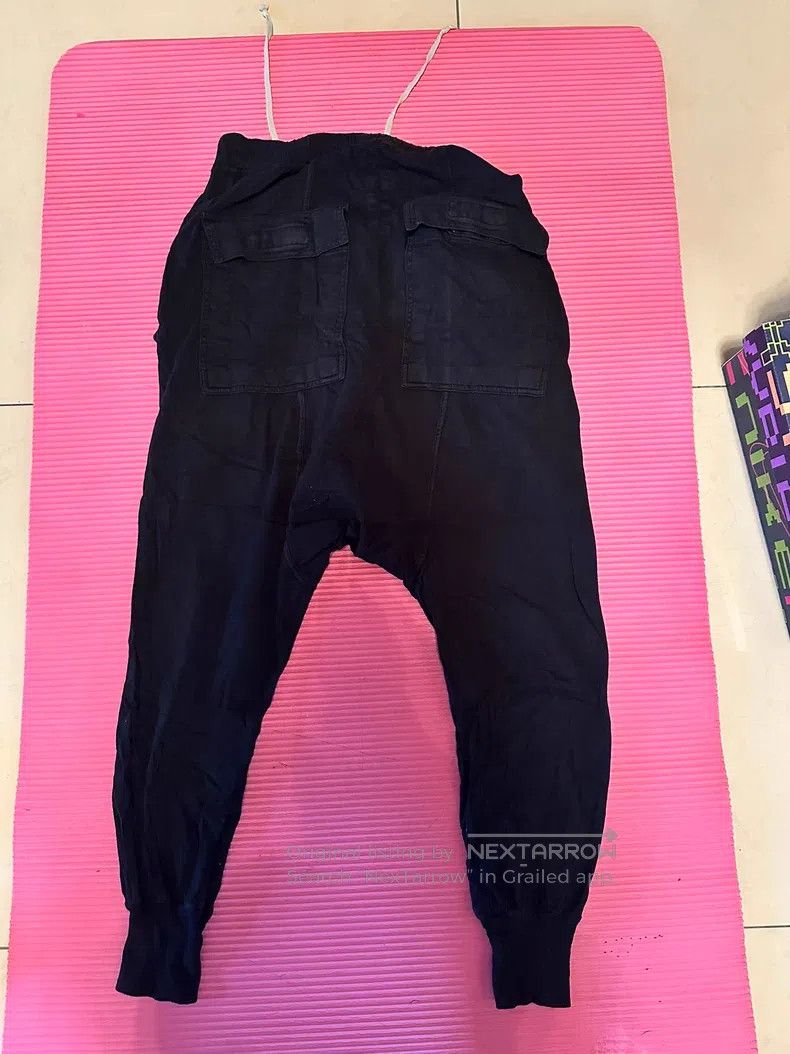 Rick Owens RICK OWENS size XS Dark Wash Relaxed Fit Crotch Drop Pants Size US 27 - 2 Thumbnail