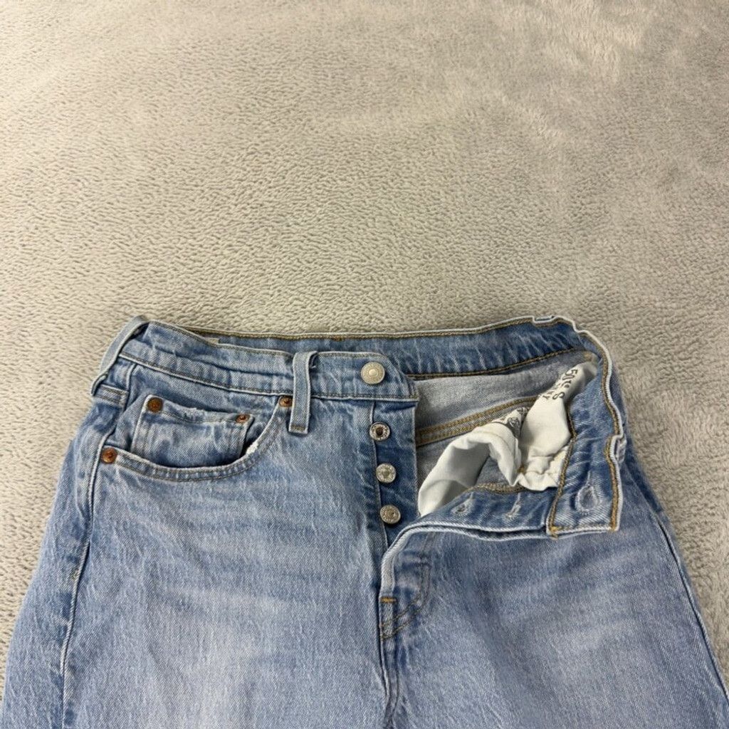 Levi's Levi's 501S Women's Size 26 x 28 Light Blue Denim Distressed Size 26" / US 2 / IT 38 - 12 Thumbnail