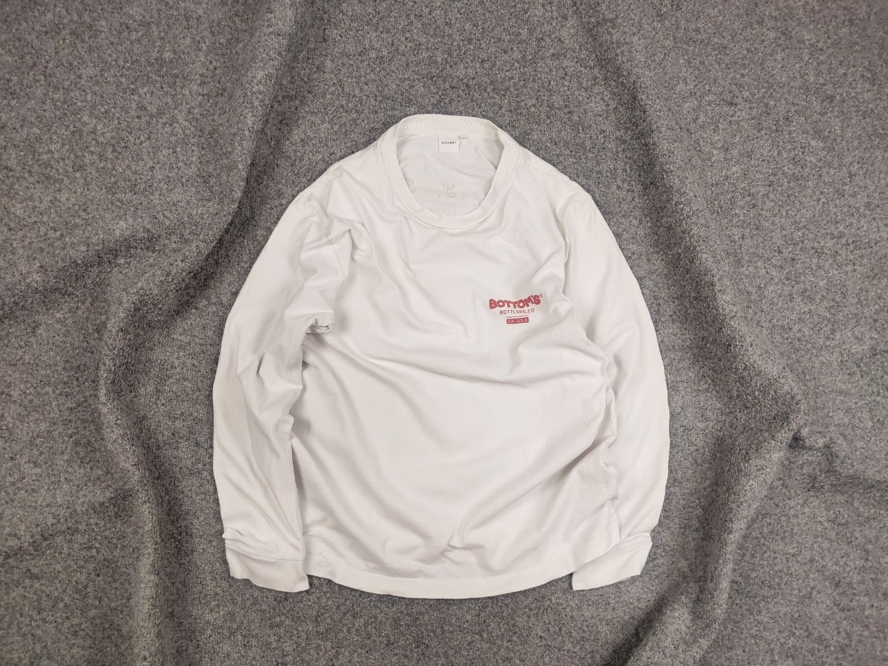 MOUSSY Moussy Bottom's Up Japan Design Light White Logo Long Sleeve Size US M / EU 48-50 / 2 - 1 Thumbnail