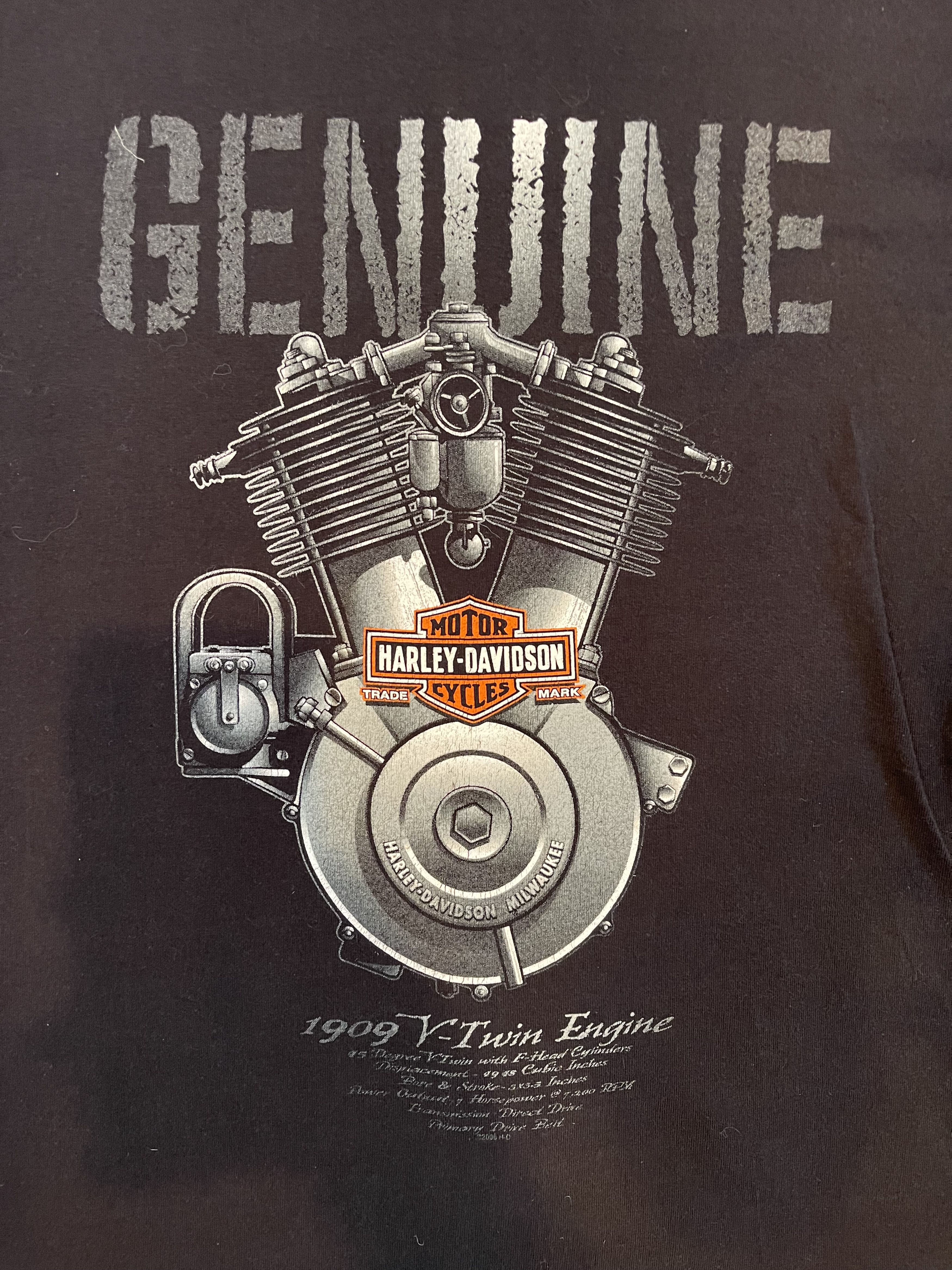 Harley Davidson × Vintage 2006 Harley Davidson Las Vegas T-Shirt Size US L / EU 52-54 / 3 - 3 Thumbnail