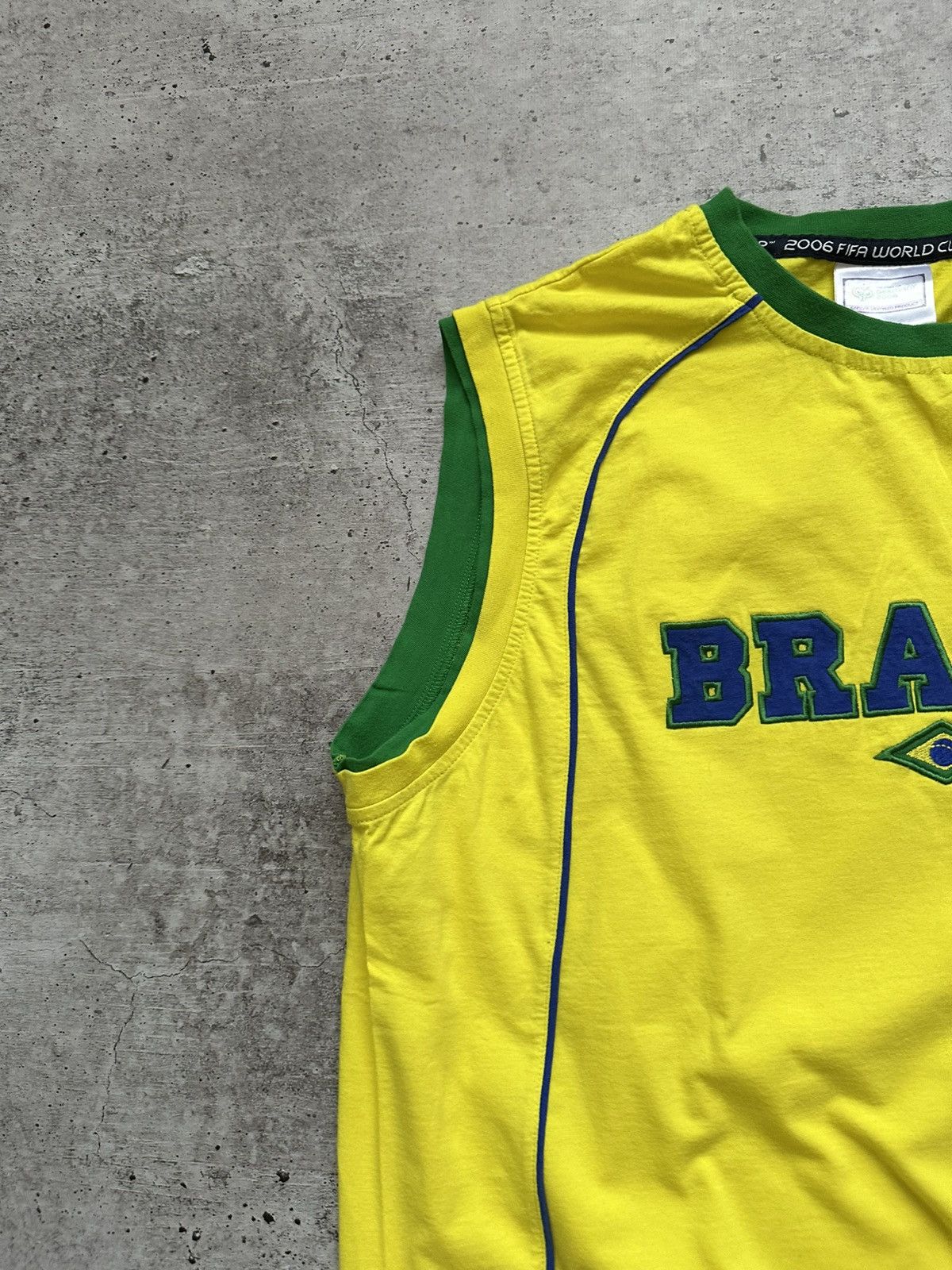 Vintage 2006 Brazil World Cup Vintage Y2K Tank Top Size US XXL / EU 58 / 5 - 3 Thumbnail