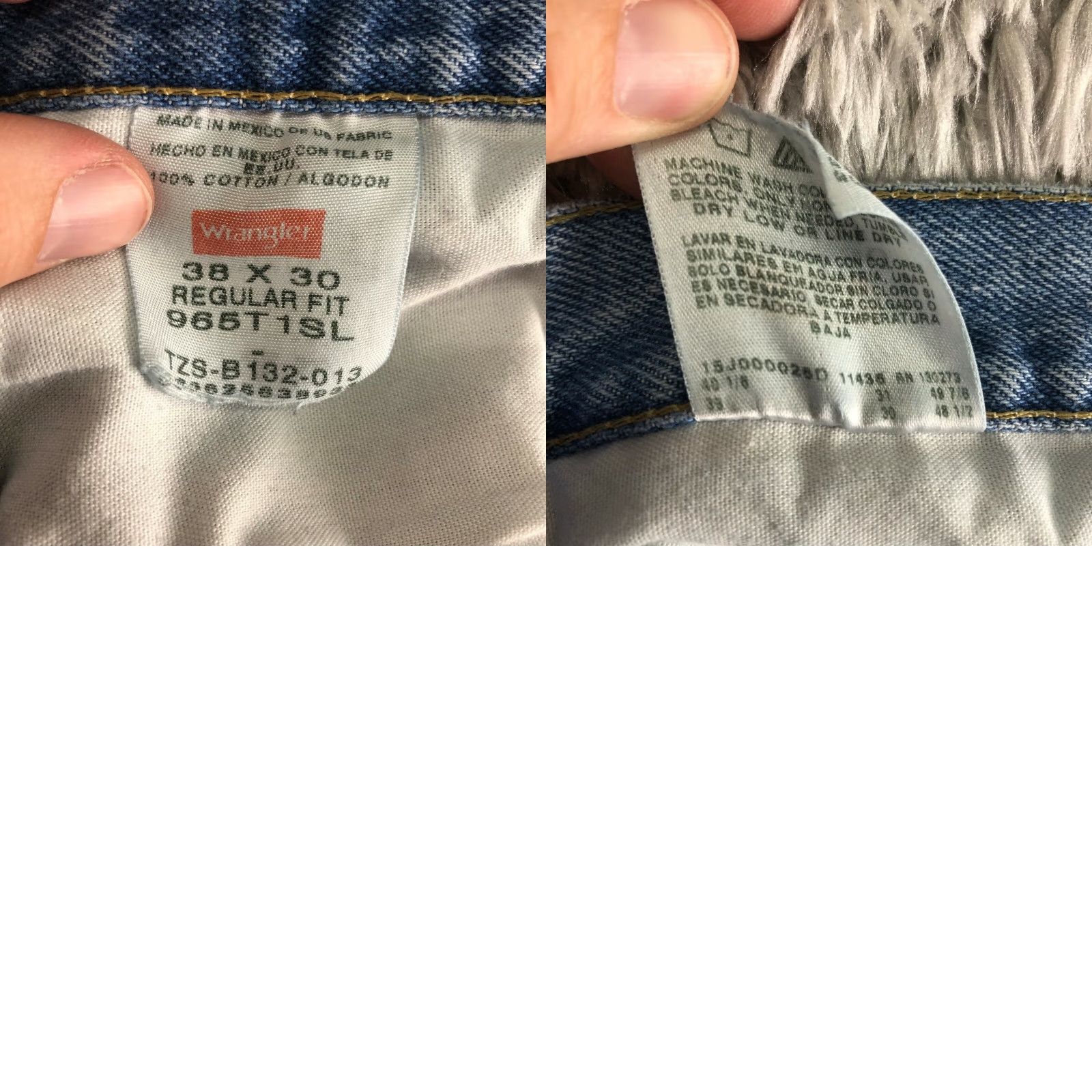 Wrangler Wrangler Mens 38x30 Regular Fit Mid Rise Straight Leg Medium Wash Blue Jean Size US 38 / EU 54 - 8 Thumbnail
