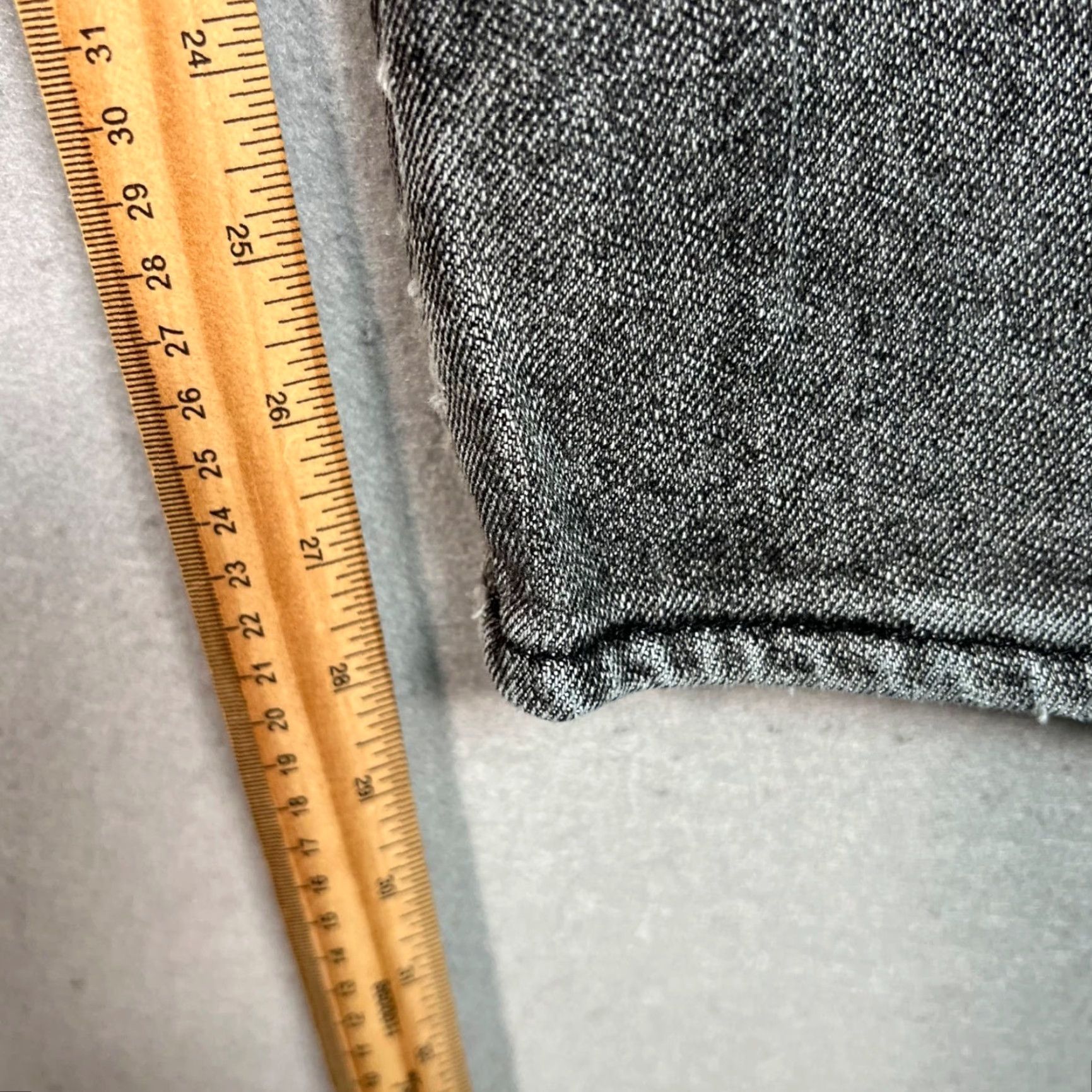 Wrangler Wrangler Gray Distressed Straight Leg Mens Denim Jeans Size 32 Size US 32 / EU 48 - 5 Thumbnail