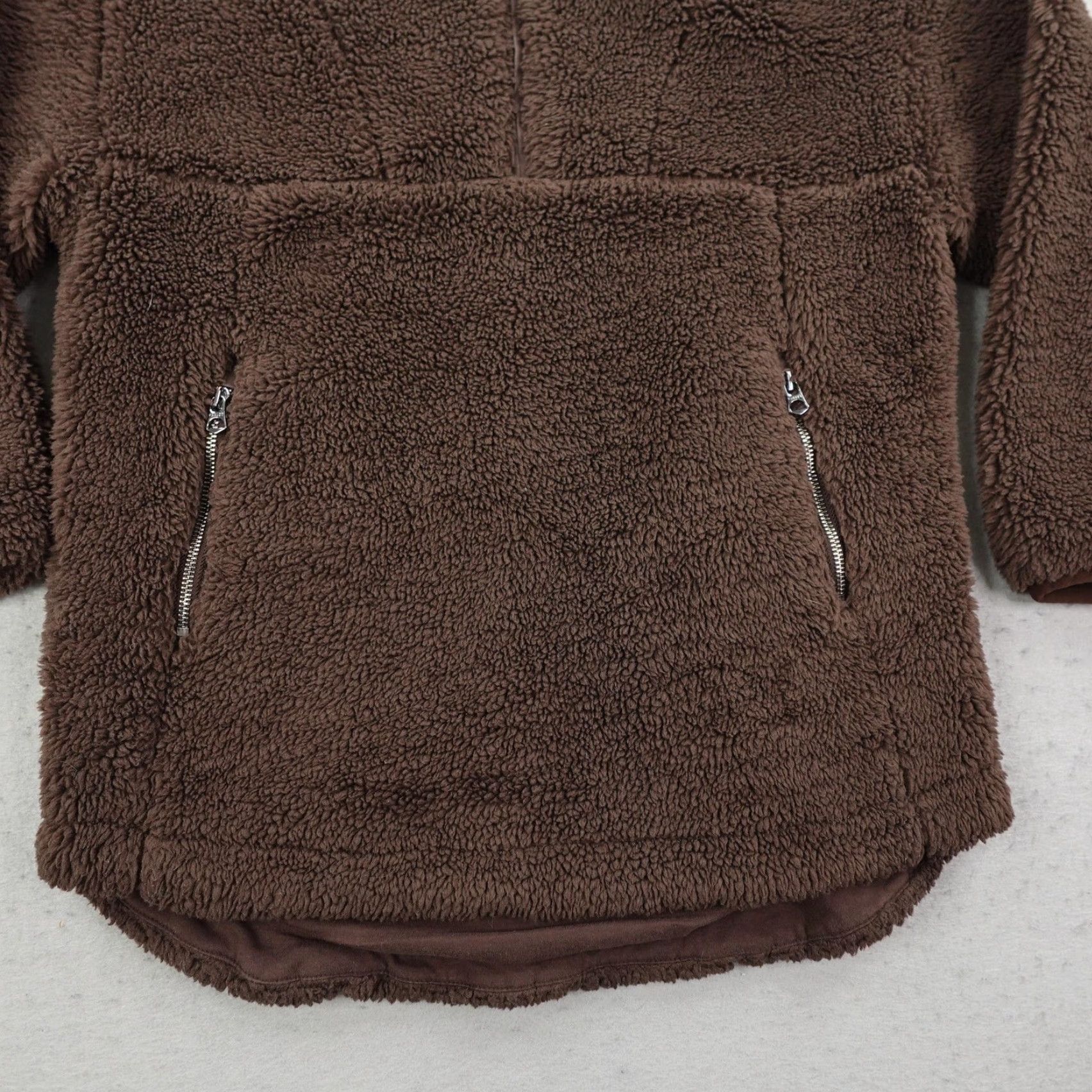 Varley Varley Jacket Womens XS Brown Stratton Sherpa Fleece 1/4 Zip Pullover Cozy Coat Size XS / US 0-2 / IT 36-38 - 3 Thumbnail