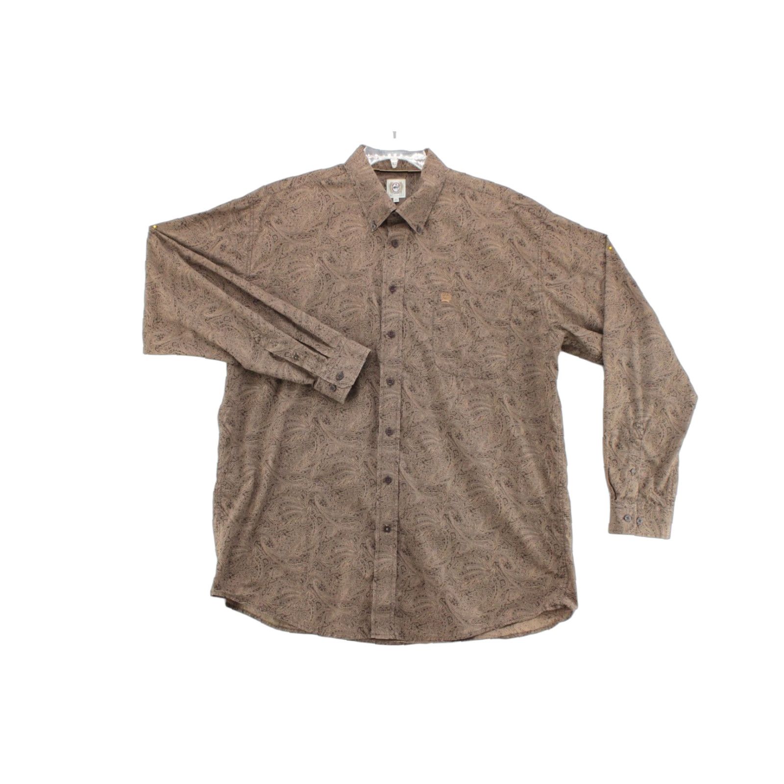 Vintage Cinch Shirt Mens XL Long Sleeve Button-Down Brown Paisley Print Western EUC Size US XL / EU 56 / 4 - 1 Thumbnail